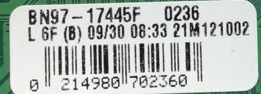 MAIN PARA SMART TV SAMSUNG 4K RESOLUCION (3840 X 2160) / NUMERO DE PARTE BN94-16115X / BN41-02852A-001 / BN97-17445F / BN9416115X / 16115X / DISPLAY HV750QUB-F9B / MODELO UN75TU7000FXZA BE11 - Imagen 3